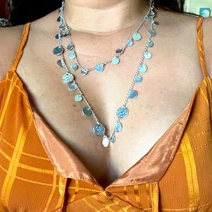 Nine West long layered necklace